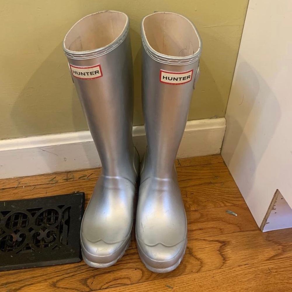 Silver Hunter Boots